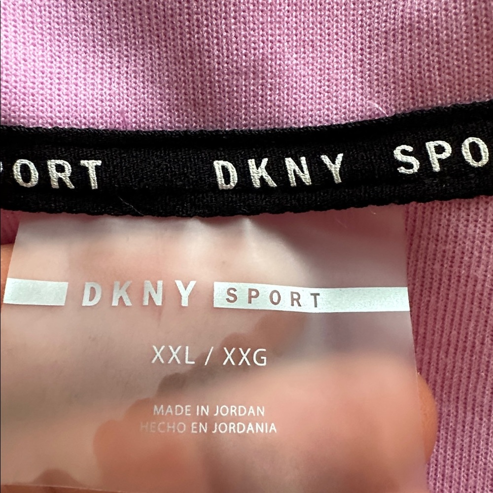 NWT DKNY Pink and White Half-Zip Top Size XXL - Picture 12 of 15